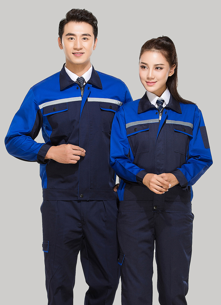淮南工作服定制,定做淮南工作服款式藏青色拼藍(lán)色GZ-8011 淮南工作服定制,定做淮南工作服款式藏青色拼藍(lán)色GZ-8011